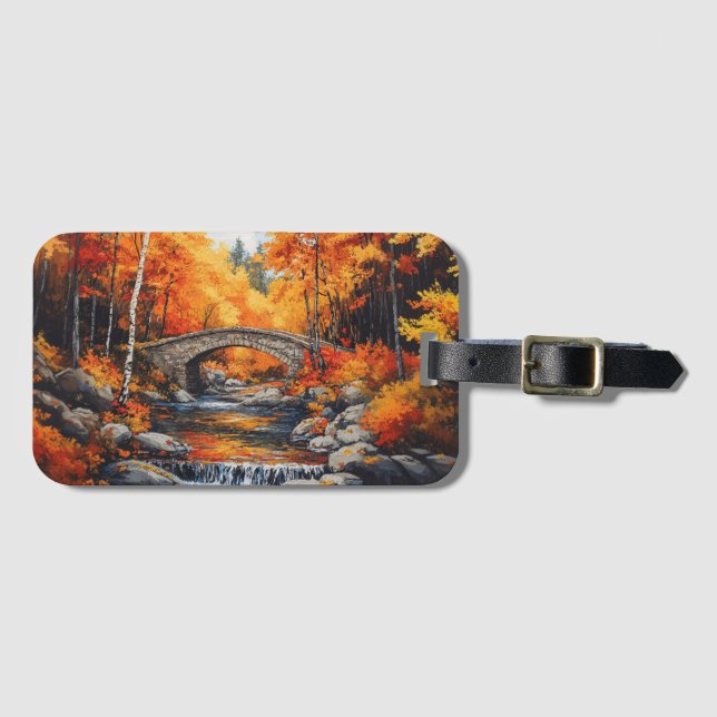 Herbstbrücke Gepäckanhänger (Vorderseite (Horizontal))