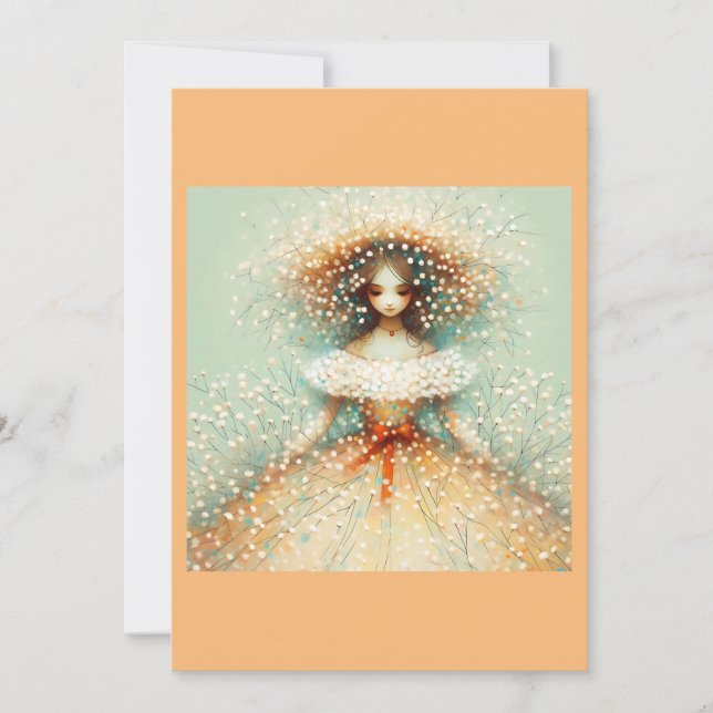 Herbstbrücke (leer) einladung (Vorderseite)