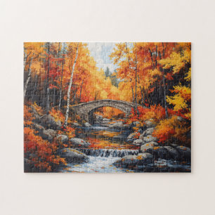 Herbstbrücke Puzzle