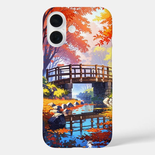Herbstbrücke Ruhe Case-Mate iPhone Hülle (Rückseite)