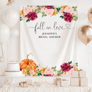Herbstburgudy-Fall in Liebe Brautparty-Wandteppich Wandteppich