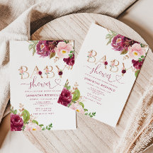 Herbstburgundische Blumendusche