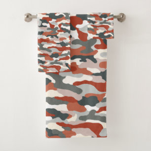 HerbstCamouflage Badhandtuch Set