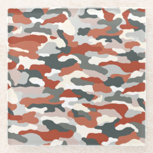 HerbstCamouflage Glasuntersetzer