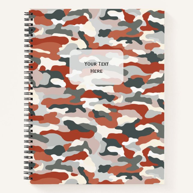 HerbstCamouflage Notizbuch (Vorderseite)