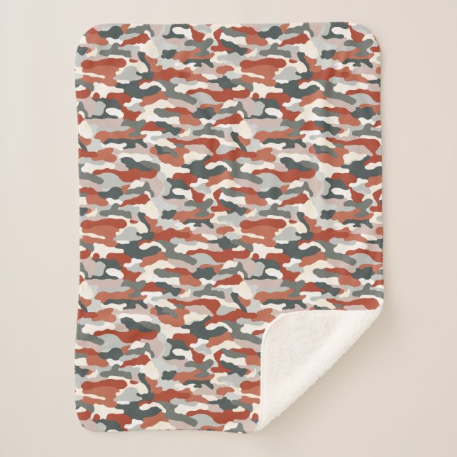 HerbstCamouflage Sherpadecke (Vorderseite)