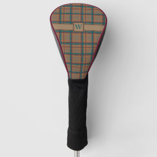 Herbstchic-karierte Fahrer-Abdeckung Golf Headcover
