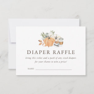 Herbstcoffee Baby Dusche Windelrumpf Einladung