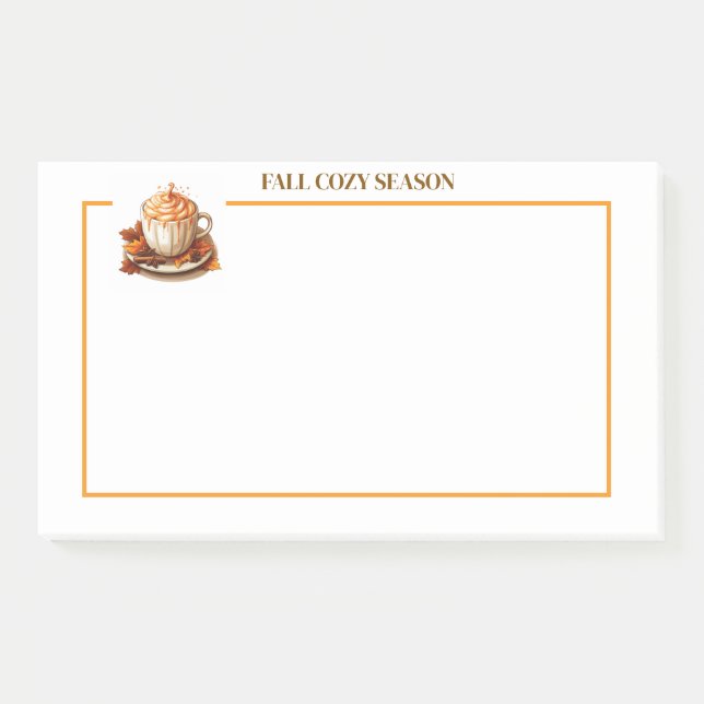 Herbstcozy Season Post Notes Post-it Klebezettel (Vorderseite)