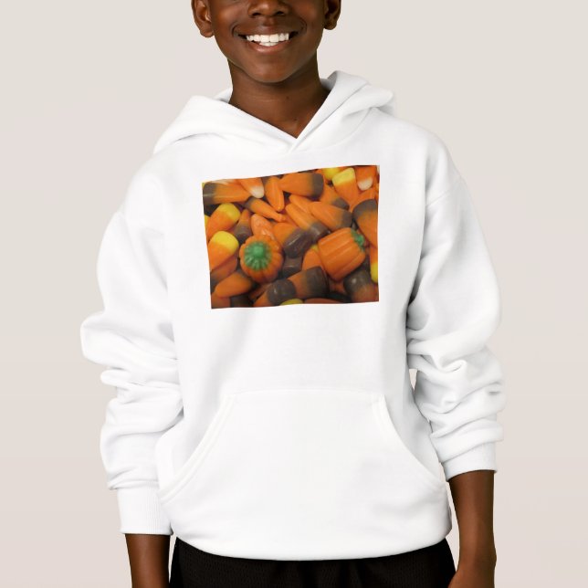Herbstcreme-Maiskinder Hooded Sweatshirt (Vorderseite)