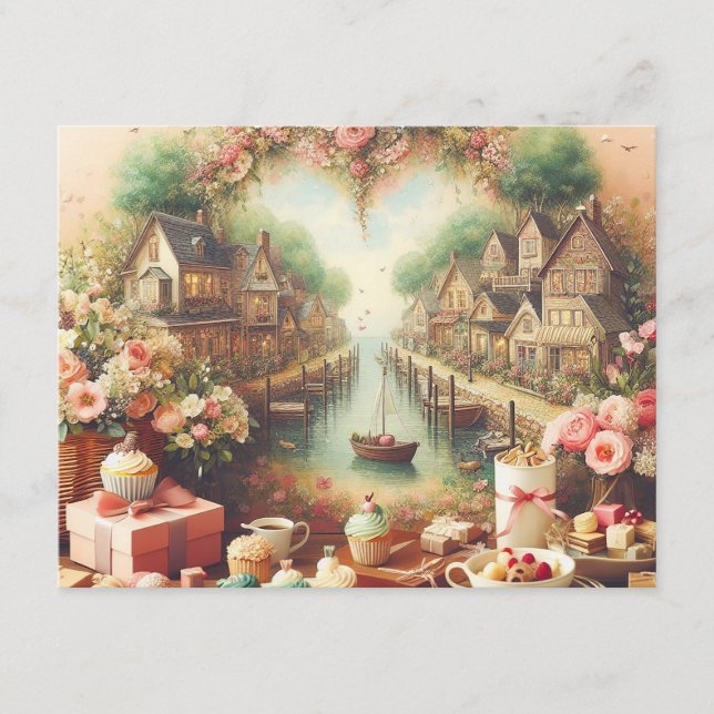 Herbstdekor im Frühjahr | Saisonale Cosy Vibes Begleitkarte (Vorderseite)