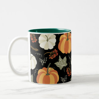 Herbstdekor Tasse Set, Kürbisfallen Erntedank