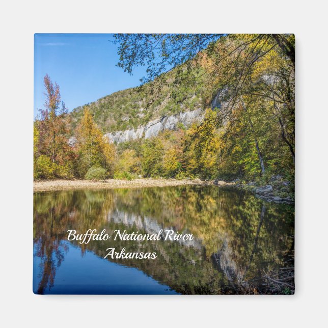 Herbstdenken im Buffalo National River Magnet (Vorne)