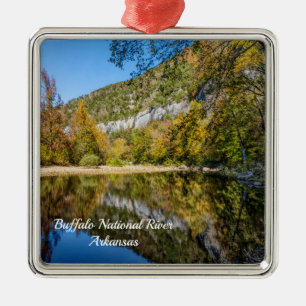 Herbstdenkmäler Buffalo National River Ornament Aus Metall