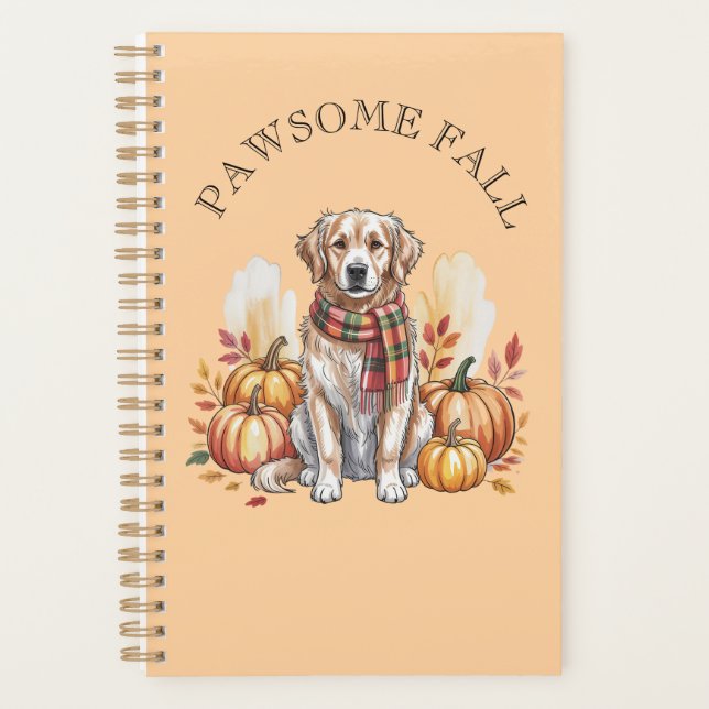 Herbstdesign für pawsome Fall Labrador Planer (Vorderseite)