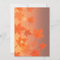 Herbstdesign mit Ahornblättern und Bokeh-Effekt