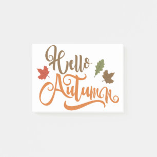 Herbstdesign Post-it Klebezettel