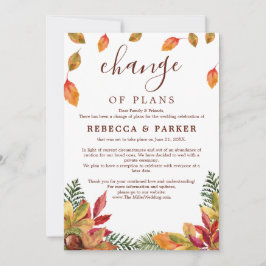 Herbstduft Hochzeit verschoben Ankündigung