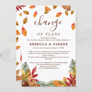 Herbstduft Hochzeit verschoben Ankündigung