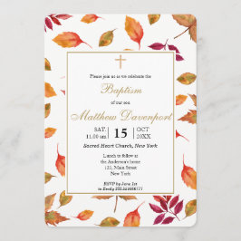 Herbstduft Taufen Einladung