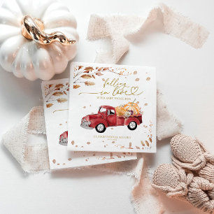 Herbstdusche aus Liebe Serviette