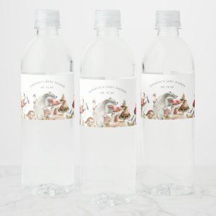 Herbstdusche aus Wald-Pilzen Babydusche Wasserflaschenetikett