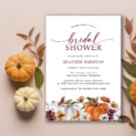 Herbstdusche Einladung<br><div class="desc">Herbstdusche Einladung. Feiern Sie die Herbstfeste mit handbemalten Wasserfarbenkürbissen,  bordeauxroten und terracotta fallenden Blume,  Waldgrün- und Rostbotanicals und bordeauxfarbenen handgeschriebenen Kalligrafiebeschriften. Lass uns helfe Ihnen,  Ihr Brautparty mit einer schönen Einladung besonders zu machen.</div>