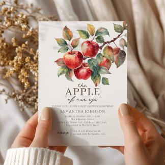 Herbstdusche für Apple Einladung
