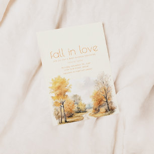 Herbstdusche in der Liebe Einladung