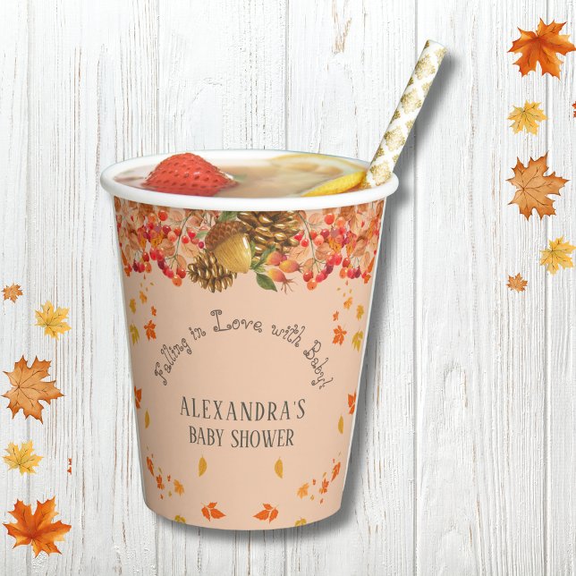 Herbstdusche in der Liebe Pappbecher (Von Creator hochgeladen)