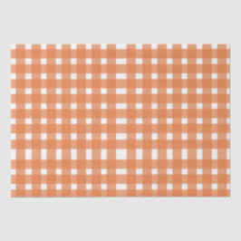 Herbstdusche Orange Gingham Fall Baby Seidenpapier