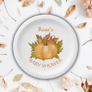 Herbstdusche Pappteller