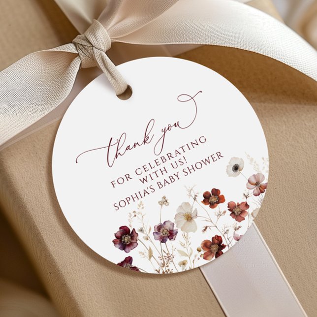 Herbstdusche Wildblumen Geschenkanhänger (Von Creator hochgeladen)