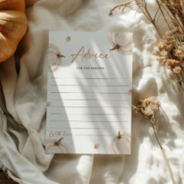 Herbstduschempfehlung für die Elternkarte Einladung