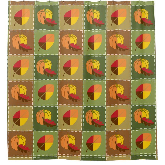 Herbstduschvorhang Duschvorhang (Vorderseite)
