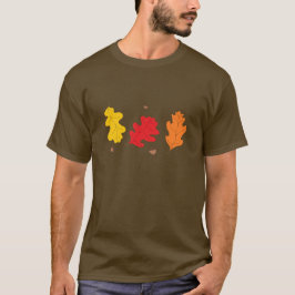 Herbsteiche Blätter und Acorne T-Shirt