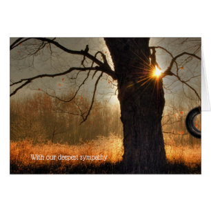 Herbsteiche Morgenglühen Beileid