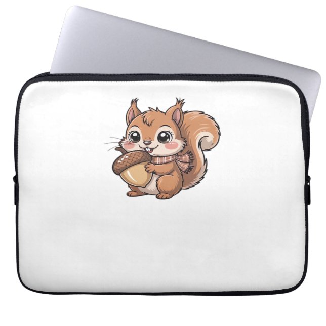 Herbsteichhörnchen Klassischer T - Shirt Laptopschutzhülle (Vorderseite)