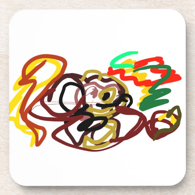 Herbsteichhörnchen-Liebe Getränkeuntersetzer (Vorderseite)