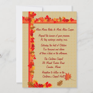 Herbsteinladung Einladung