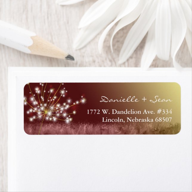 Herbstelegance Dandelion Wedding Address (Insitu)
