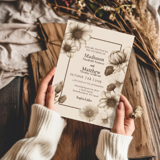 Herbstelegung Hochzeit Einladung
