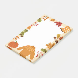 Herbstelemente Post-it Klebezettel