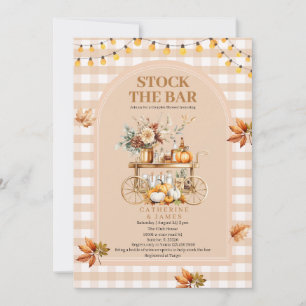 Herbstende leuchtet die Bar-Dusche Einladung
