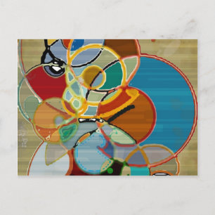 Herbsternte - Abstrakt Postkarte