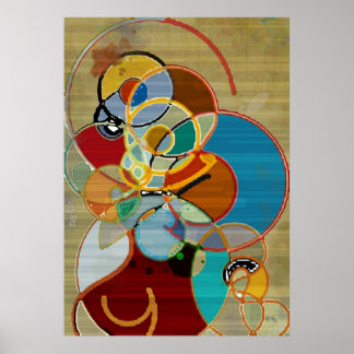 Herbsternte - Abstraktes Poster