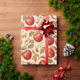 Herbsternte Apfel Geschenkpapier