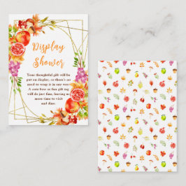 Herbsternte Babydusche Begleitkarte