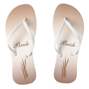 Herbsternte Braut Flip Flops