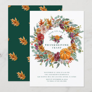 Herbsternte Erntedank Party Einladung